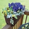 Emsco Group Self-Watering Rail Planter Grow Box, 24in Weatherproof Resin Planter, Up to 6in Railings, Brown 2435-1 - alternate 2